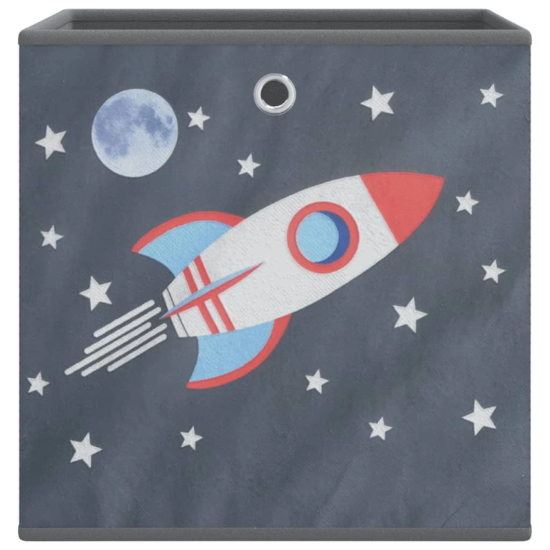 vidaXL salokāmas uzglabāšanas kastes 10 gab 32x32x32 cm neausts audums