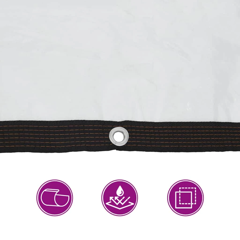 vidaXL Augu pārsegs ar cilpām 3x8 m Polietilēns