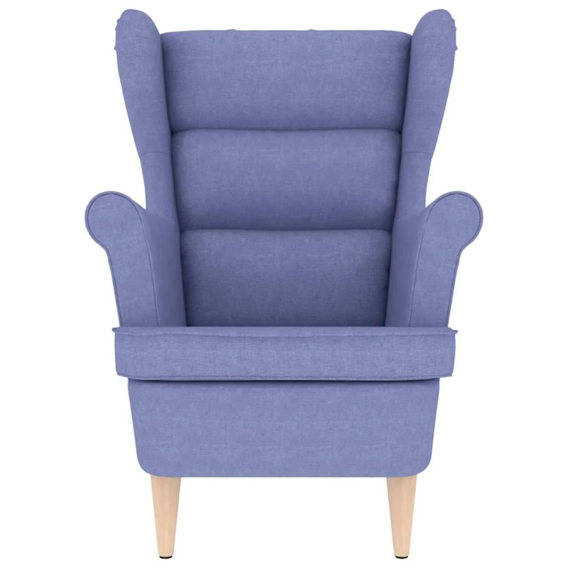 vidaXL atpūtas krēsls, džinsa zils, 74x84x100 cm, audums