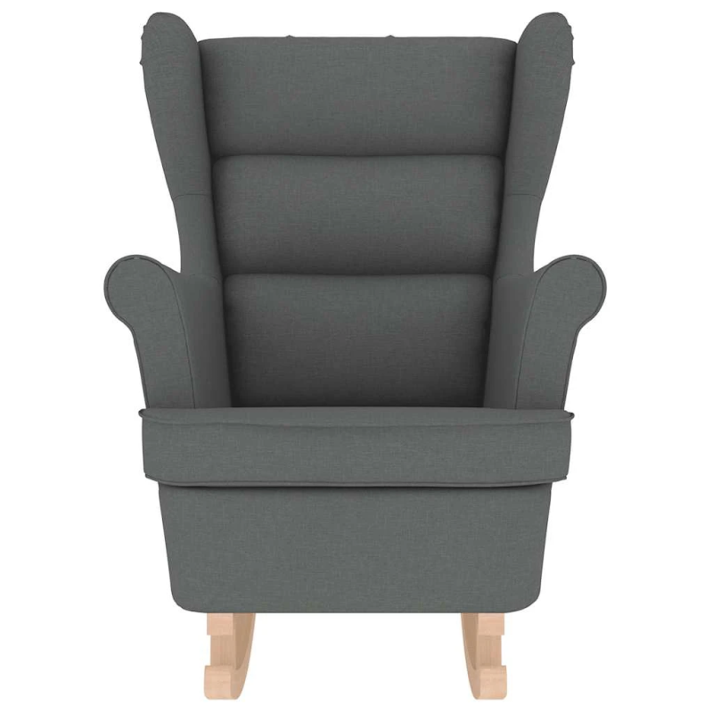 vidaXL Šūpuļkrēsls Tumši pelēks 74x90x102 cm Audums