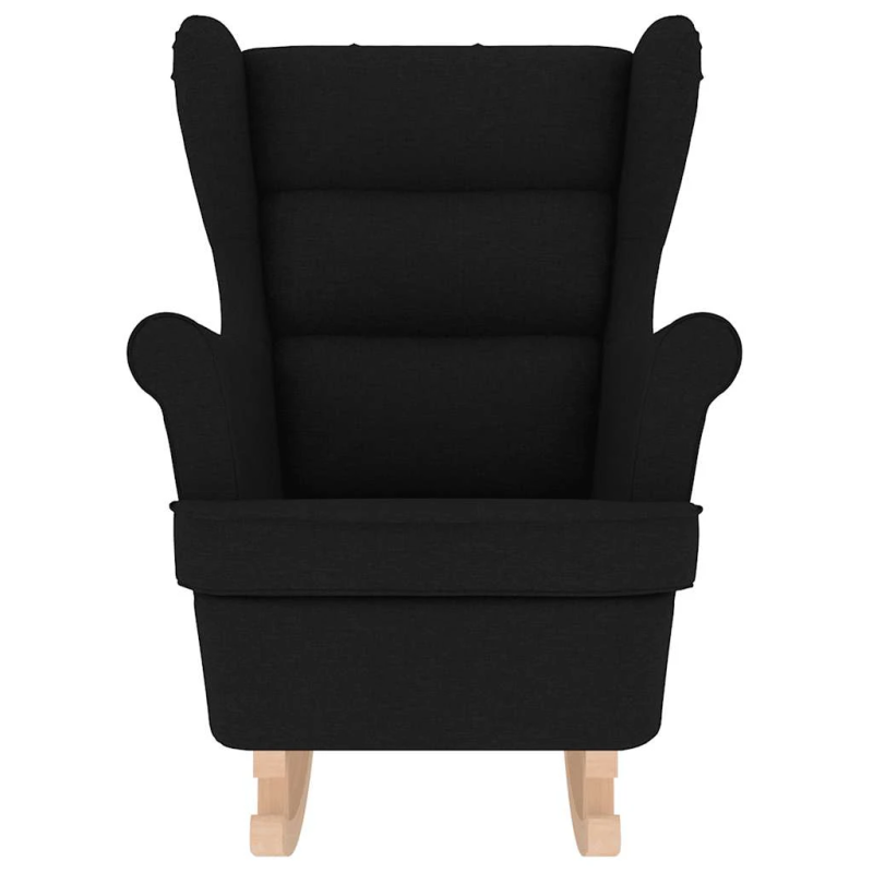 vidaXL Šūpuļkrēsls Melns 74x90x102 cm Audums