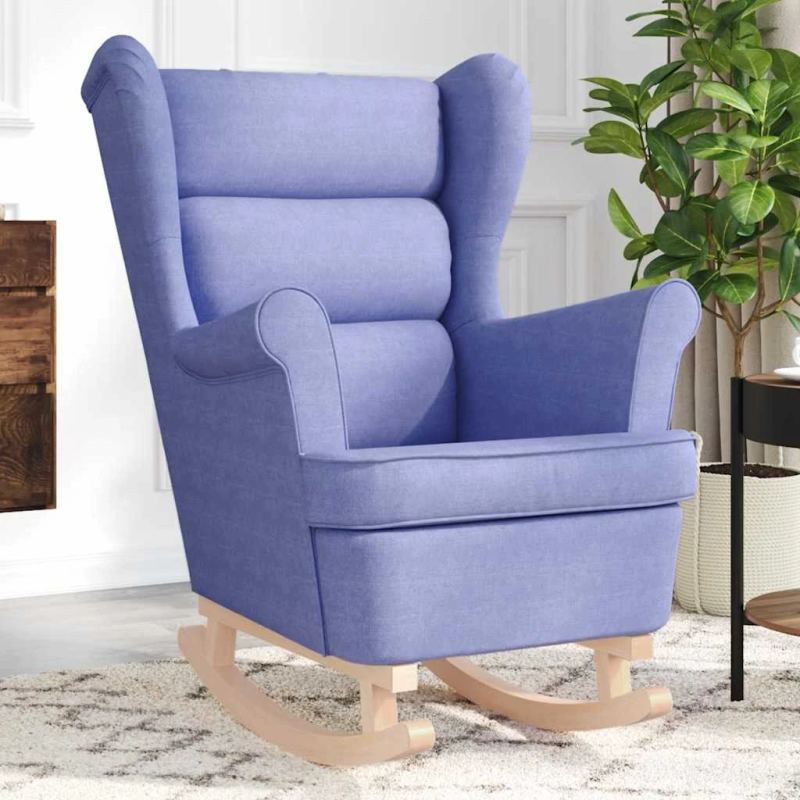 vidaXL Šūpuļkrēsls Džinsi Zils 74x90x102 cm Audums