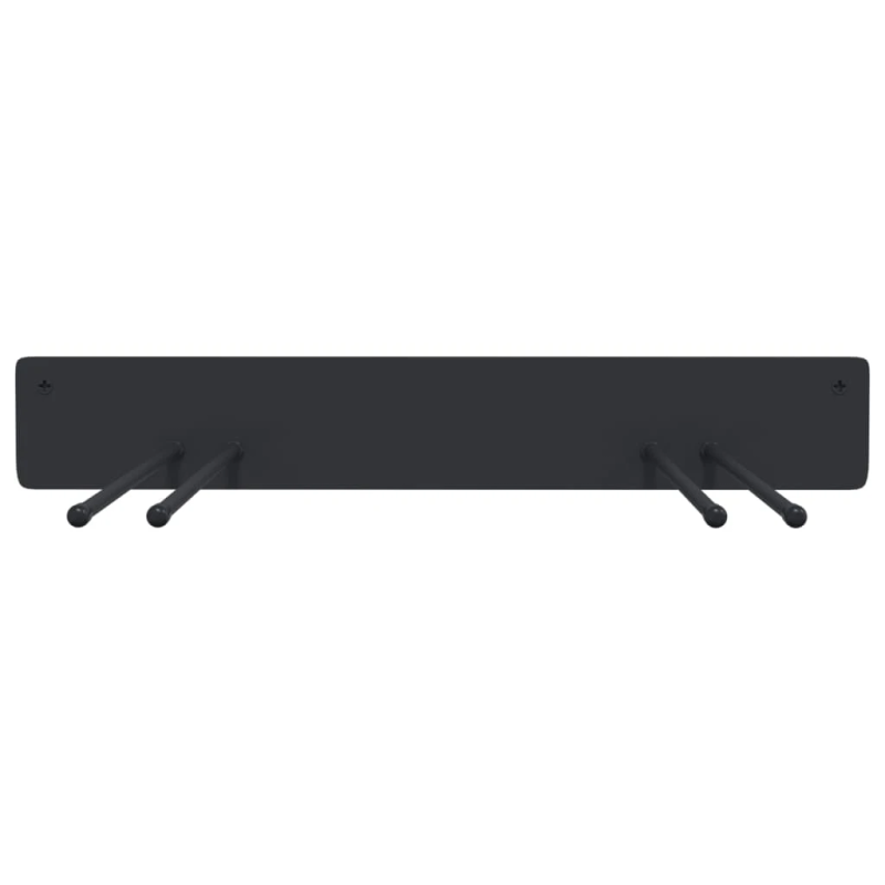 vidaXL Dārza instrumentu glabāšanas plaukti, 8 gab., Melns tērauds