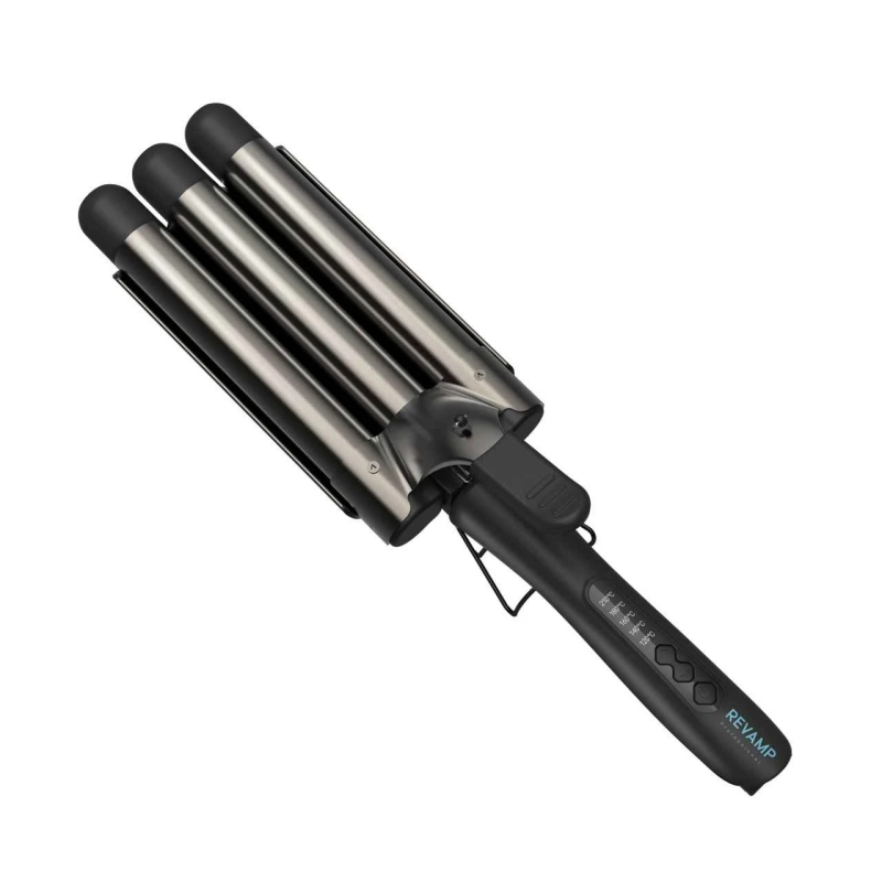 Revamp WV-2000X-EU Progloss Deep Beach Professional Ceramic Waver Black