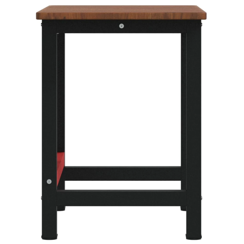 vidaXL darbagalds, brūns, 100x60x81,5 cm, ozola masīvkoks, taisnstūra