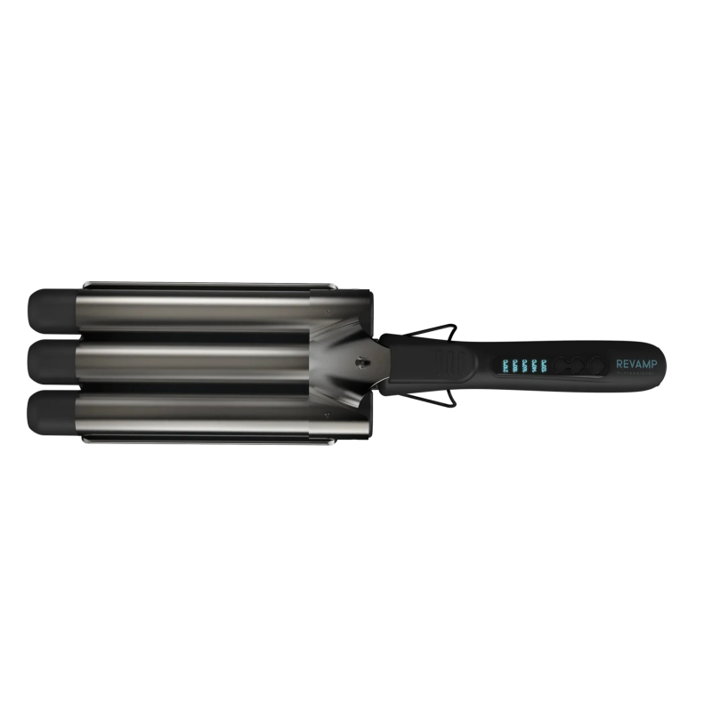 Revamp WV-2000X-EU Progloss Deep Beach Professional Ceramic Waver Black