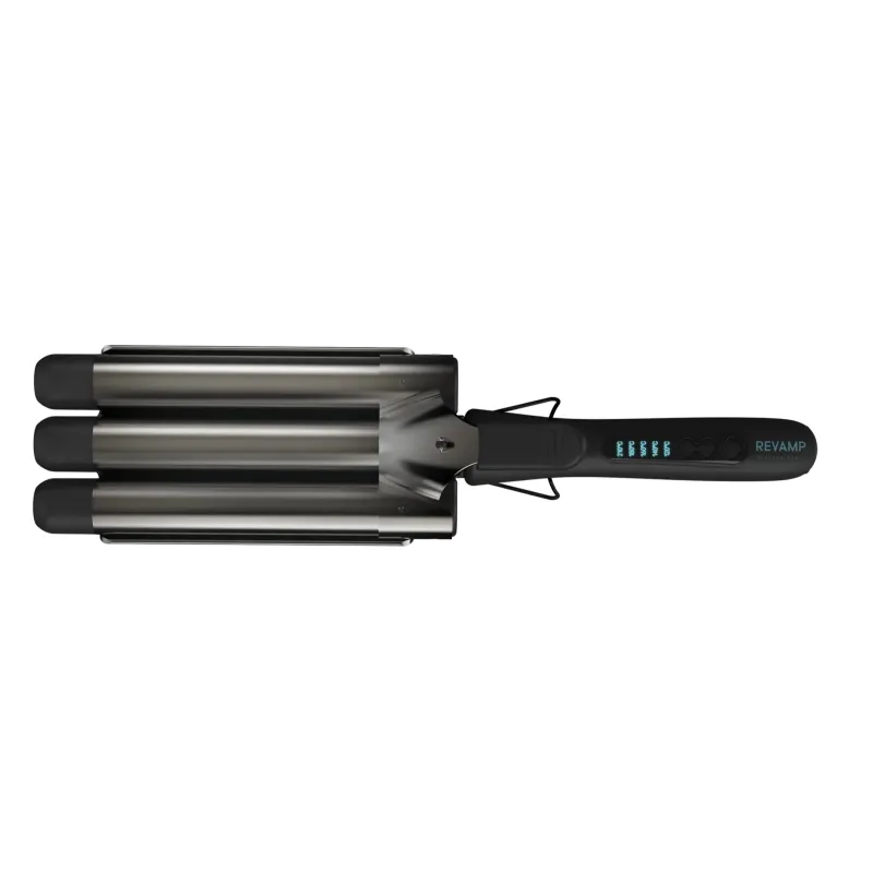 Revamp WV-2000X-EU Progloss Deep Beach Professional Ceramic Waver Black