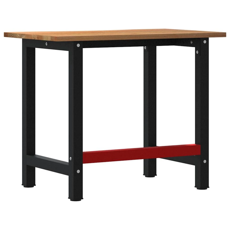 vidaXL darbagalds, brūns, 100x60x81,5 cm, ozola masīvkoks