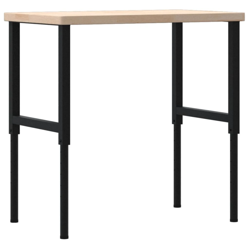 vidaXL darbagalds, 100x60x,73-99,5, cm, ozola masīvkoks, taisnstūra