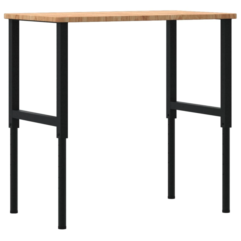 vidaXL darbagalds, 100x60x,71,5-98,cm, ozola masīvkoks, taisnstūra