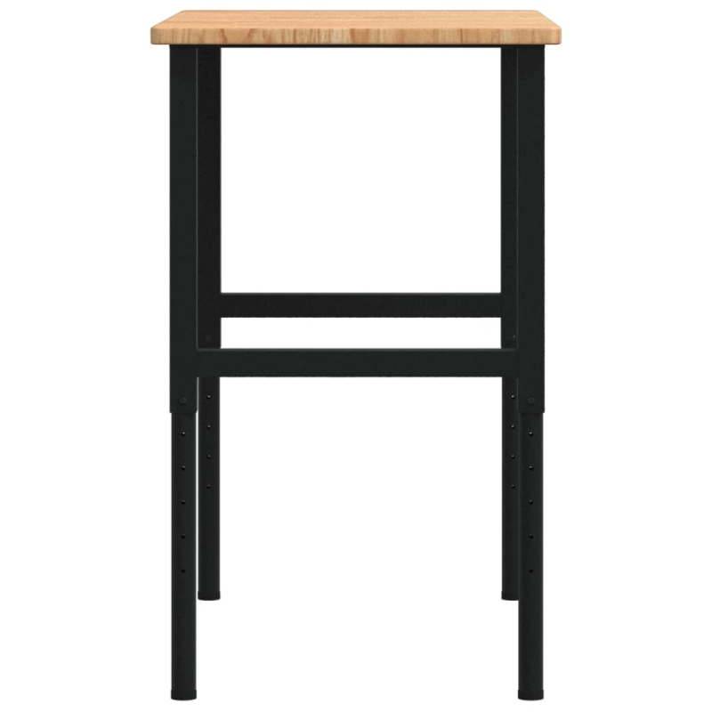 vidaXL darbagalds, 100x60x,71,5-98,cm, ozola masīvkoks, taisnstūra