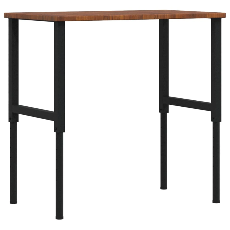 vidaXL darbagalds, 100x60x,71,5-98,cm, ozola masīvkoks, taisnstūra