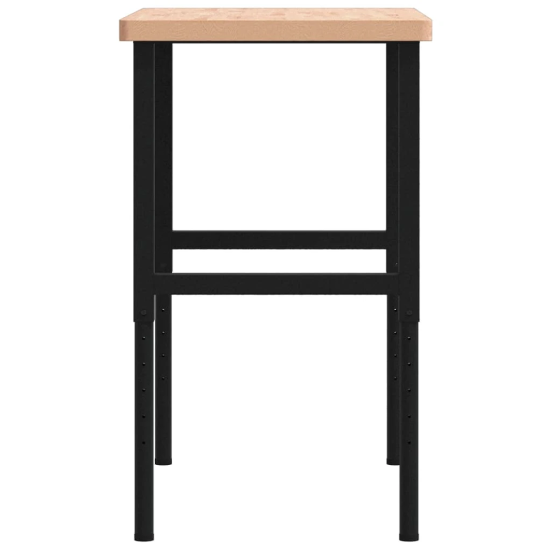 vidaXL darbagalds, 100x60x,73-99,5, cm, ozola masīvkoks, taisnstūra