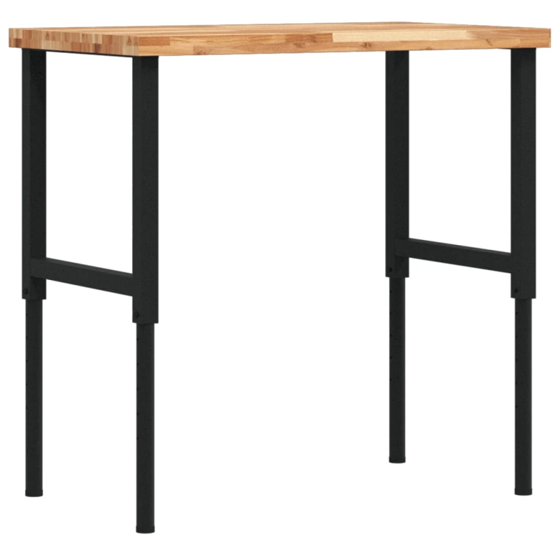 vidaXL darbagalds, 100x60x,73-99,5, cm, akācijas masīvkoks, taisnstūra