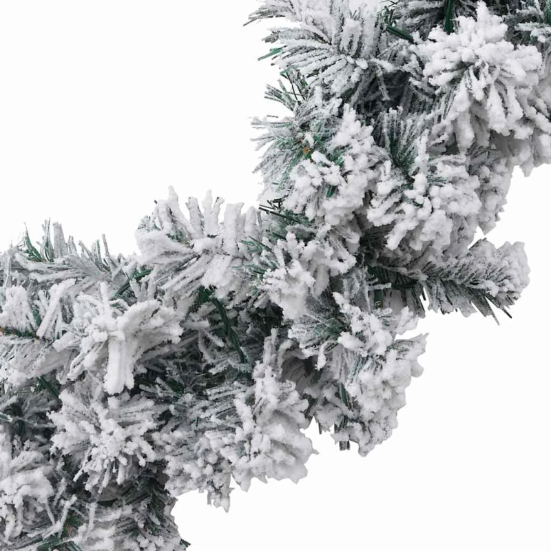 vidaXL Ziemassvētku vītne ar LED gaismiņām, zaļa, 5 m, PVC