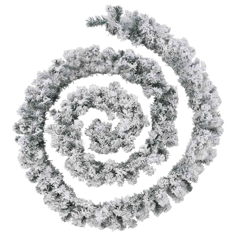 vidaXL Ziemassvētku vītne ar LED gaismiņām, zaļa, 5 m, PVC