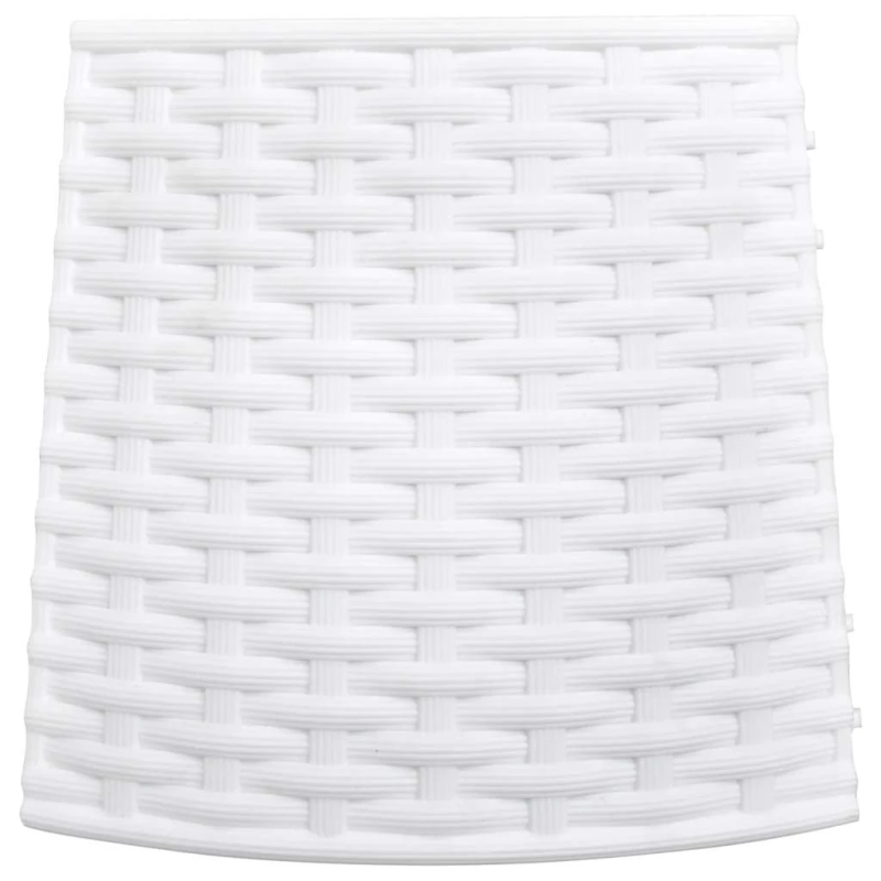 vidaXL Ziemassvētku eglītes svārki balti DIA56x23 cm Plastmasa