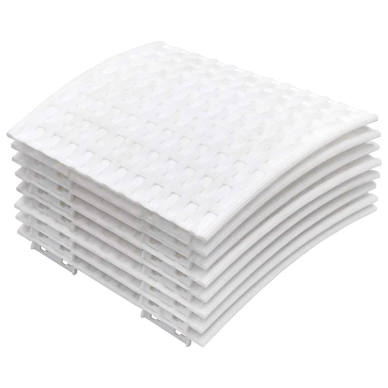 vidaXL Ziemassvētku eglītes svārki balti DIA65x23 cm Plastmasa