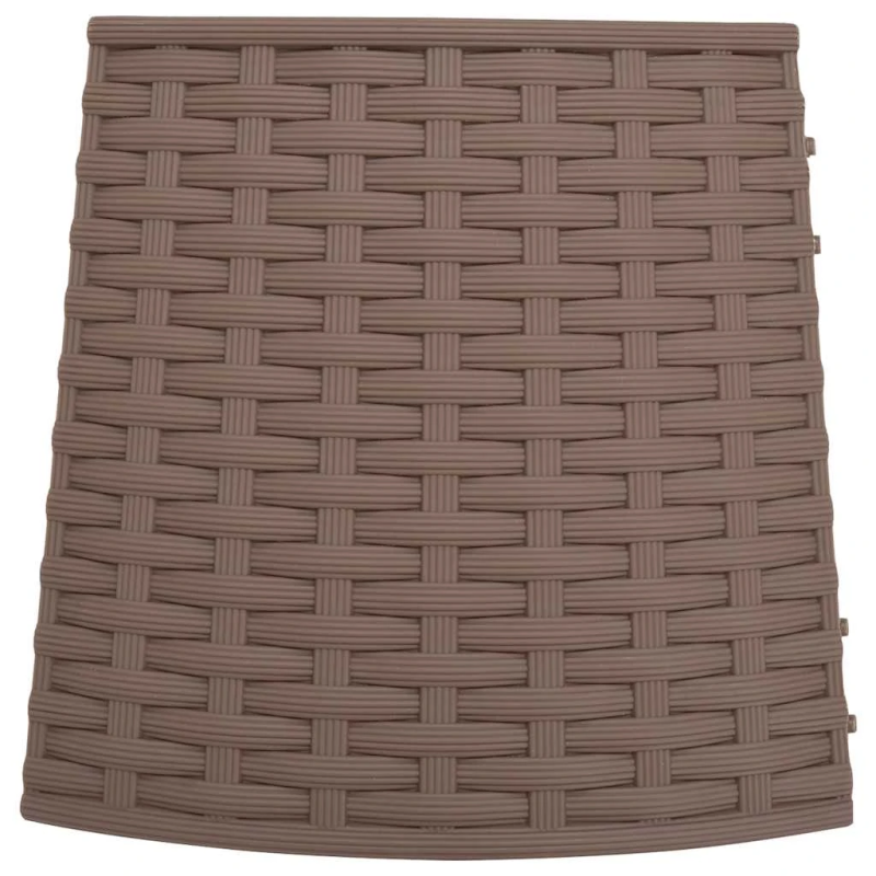 vidaXL Ziemassvētku eglītes svārki brūni DIA65x23 cm Plastmasa