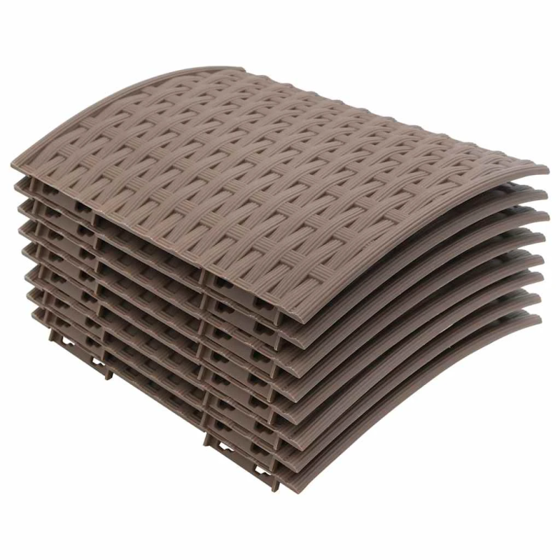 vidaXL Ziemassvētku eglītes svārki brūni DIA65x23 cm Plastmasa