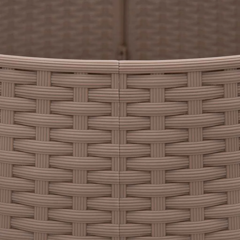 vidaXL Ziemassvētku eglītes svārki brūni DIA65x23 cm Plastmasa