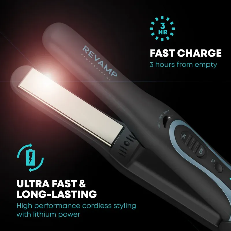 Revamp ST-1750-EU2 Liberate Shine Cordless Compact Ceramic Hair Straightener