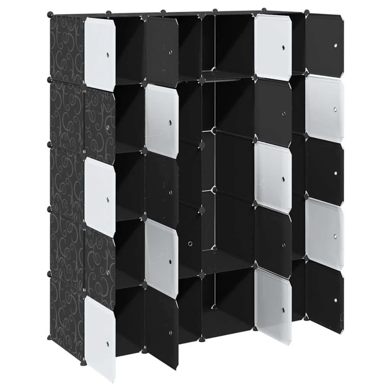 vidaXL uzglabāšanas kubu organizators 20 kubiem piekaramajiem stieņiem