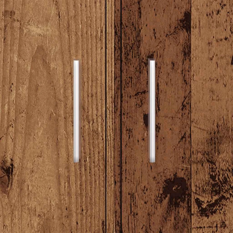 vidaXL akvārija statīvs, veca koka, 81x36x73 cm, inženierijas koks