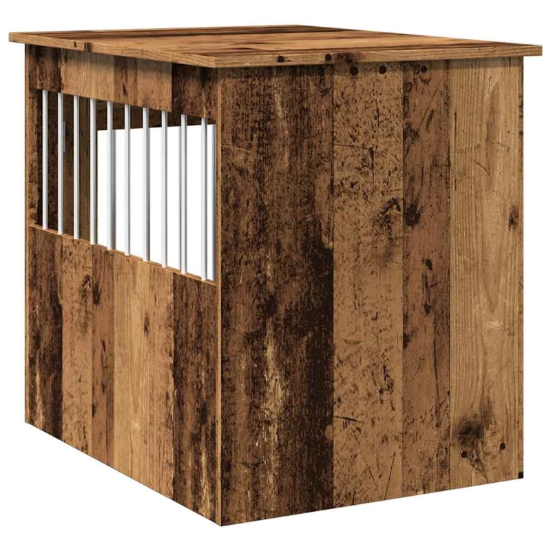 vidaXL Suņu kastes mēbeles Old Wood 55x75x65 cm Engineered Wood