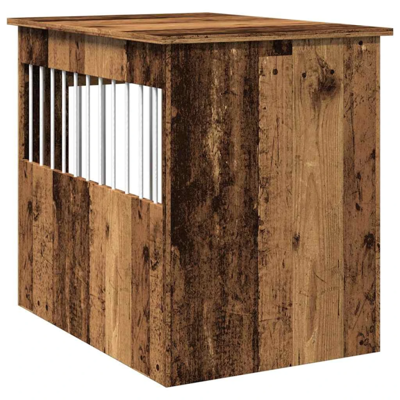 vidaXL Suņu kastes mēbeles Old Wood 55x80x68 cm Engineered Wood