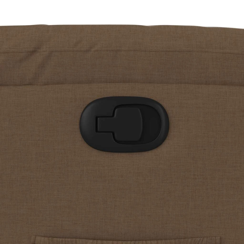 vidaXL atpūtas krēsls, atgāžams, brūns audums