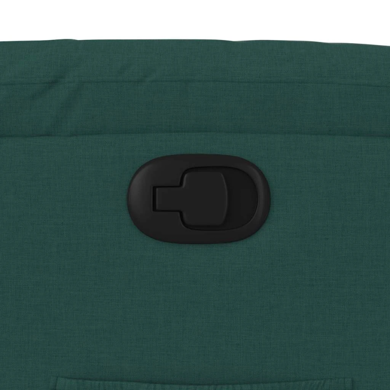 vidaXL atpūtas krēsls, atgāžams, tumši zaļš audums