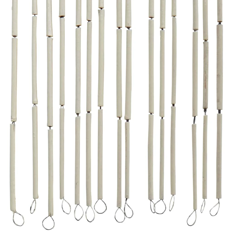 vidaXL kukaiņu durvju aizkaru bambusa apdruka 90x220 cm bambusa