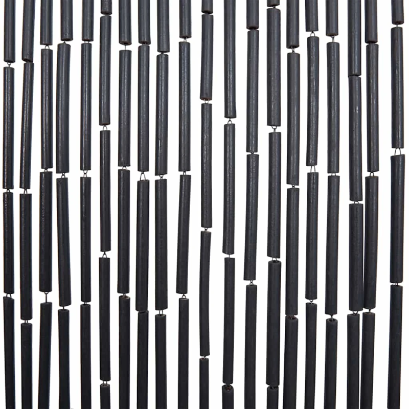 vidaXL Kukaiņu durvju aizkars Tumši pelēks 56x185 cm Bambuss