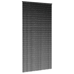 vidaXL kukaiņu durvju aizkars tumši pelēks 100x200 cm bambuss