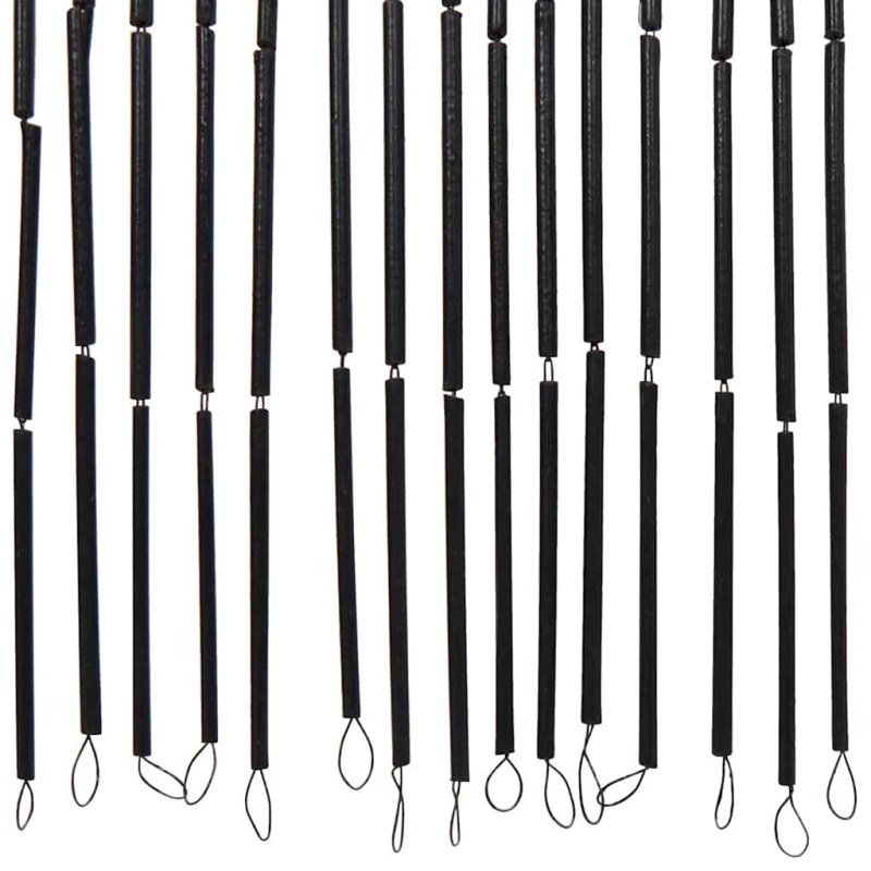 vidaXL kukaiņu durvju aizkars tumši pelēks 120x220 cm bambusa