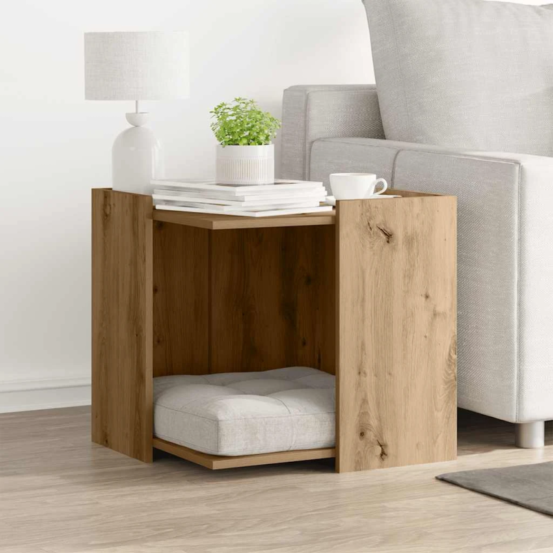 vidaXL Kaķu pakaišu kastes korpuss 53x53x51 cm inženierijas koks