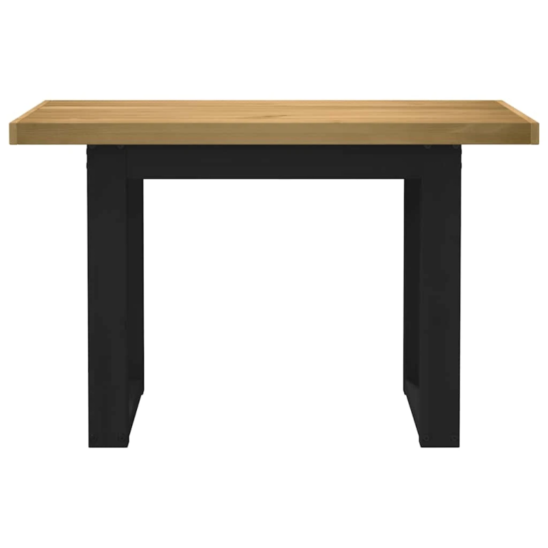 vidaXL rakstāmgalds NOAIN U-veida kājas 120x50x75 cm priedes masīvkoks