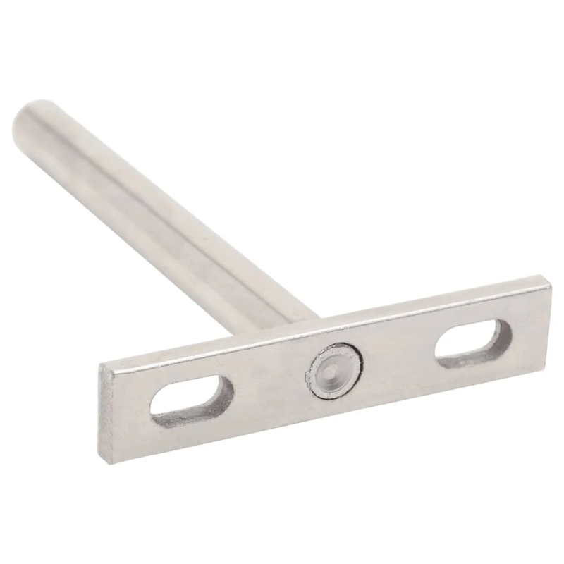 vidaXL peldošie plauktu kronšteini 12 gab. DIA10x100 mm oglekļa tērauds