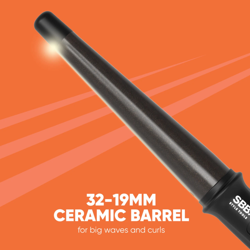 SBB. SBWD-1000-EU Twirl & Curl Conical Wand Hair Curler