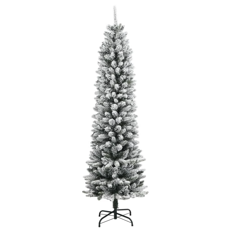 vidaXL mākslīgā Ziemassvētku egle ar sniegu, 210 cm, 300 LED