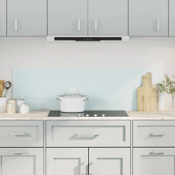 vidaXL virtuves sienas paneļi, 2 gab., 70x50 cm, rūdīts stikls, balts