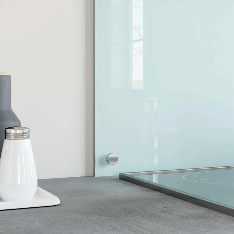 vidaXL virtuves sienas paneļi, 2 gab., 70x60 cm, rūdīts stikls, balts