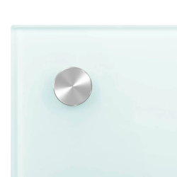 vidaXL virtuves sienas paneļi, 2 gab., 80x50 cm, rūdīts stikls, balts