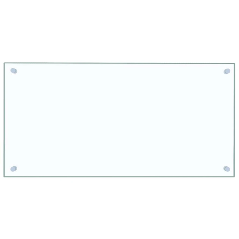 vidaXL virtuves paneļi, 2 gab., 80x40 cm, rūdīts stikls, caurspīdīgi