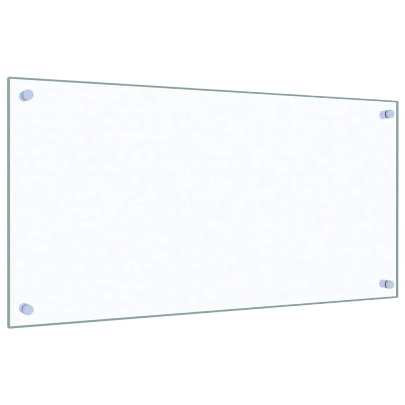 vidaXL virtuves paneļi, 2 gab., 80x40 cm, rūdīts stikls, caurspīdīgi