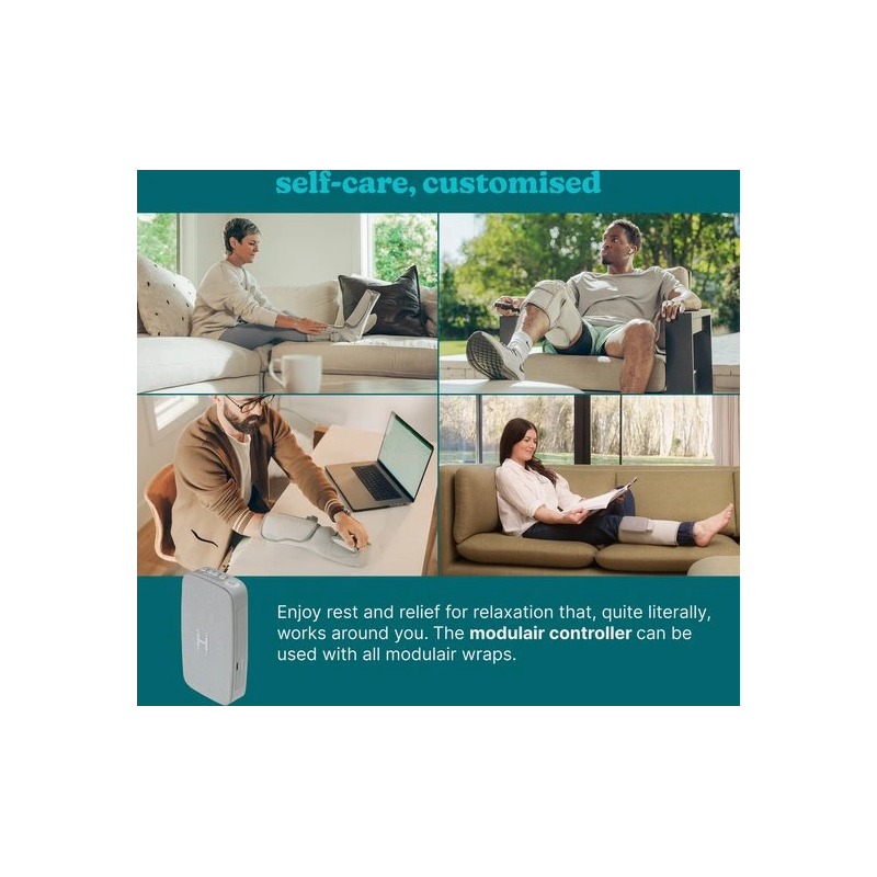 Homedics SR-CMXKE10HBND Modulair Compression System Knee Wrap + Controller