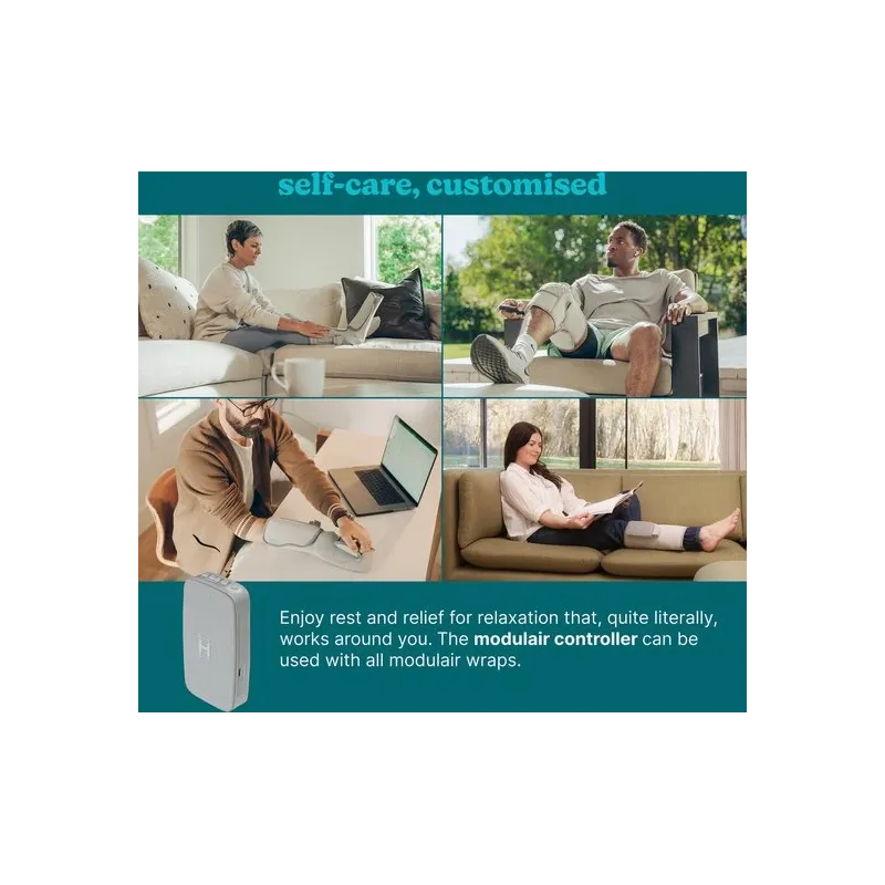 Homedics SR-CMXKE10HBND Modulair Compression System Knee Wrap + Controller