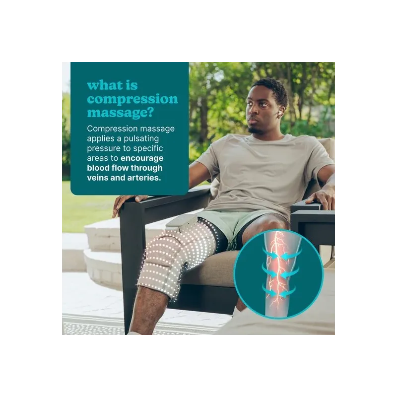 Homedics SR-CMXKE10HBND Modulair Compression System Knee Wrap + Controller