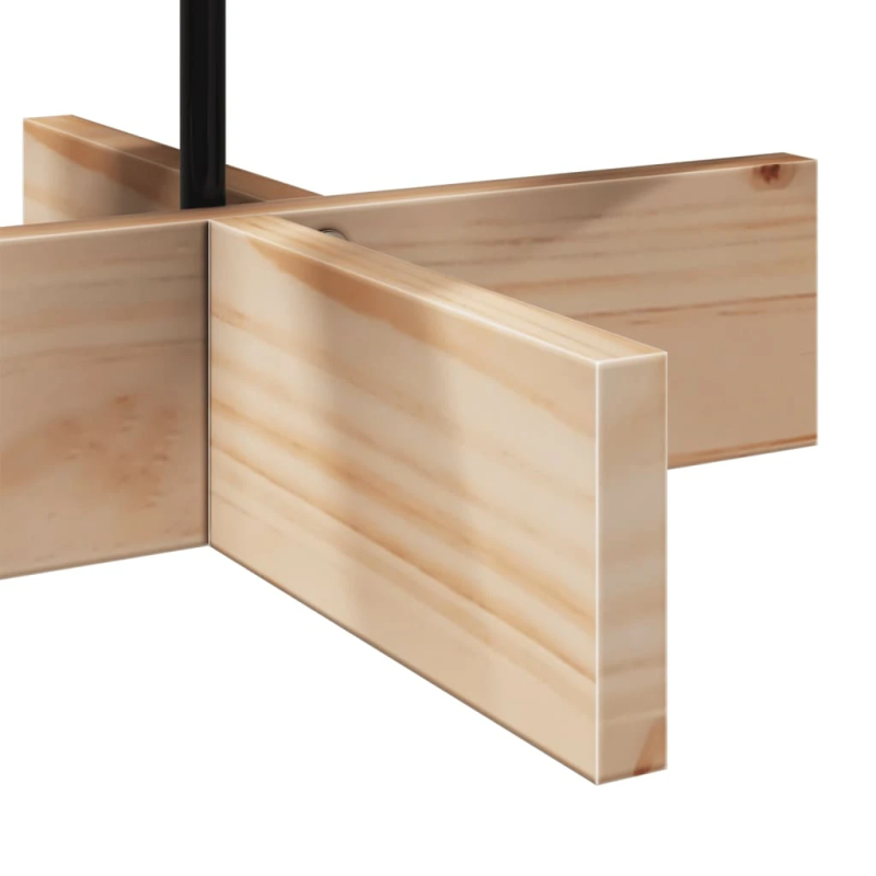 vidaXL koka Ziemassvētku eglīte dekorēšanai, 80 cm, priedes masīvkoks